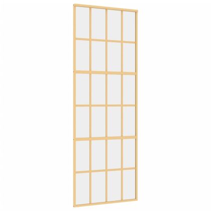 Плъзгаща се врата 76x205 см прозрачно ESG стъкло и алуминий