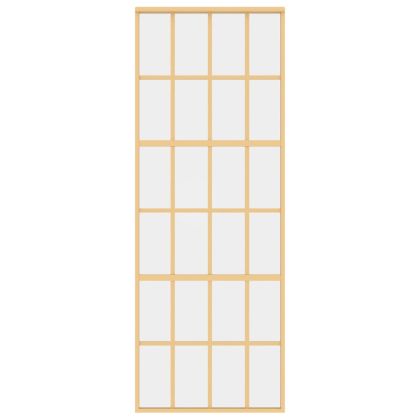 Плъзгаща се врата 76x205 см прозрачно ESG стъкло и алуминий