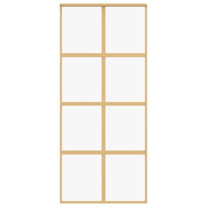 Плъзгаща се врата 90x205 см прозрачно ESG стъкло и алуминий