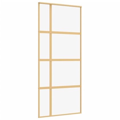 Плъзгаща се врата 90x205 см прозрачно ESG стъкло и алуминий