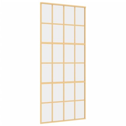 Плъзгаща се врата 90x205 см прозрачно ESG стъкло и алуминий