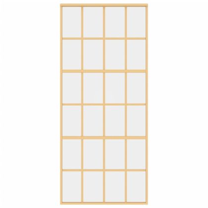 Плъзгаща се врата 90x205 см прозрачно ESG стъкло и алуминий