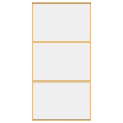 Плъзгаща се врата 102,5x205 см прозрачно ESG стъкло и алуминий