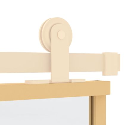 Плъзгаща се врата 102,5x205 см прозрачно ESG стъкло и алуминий