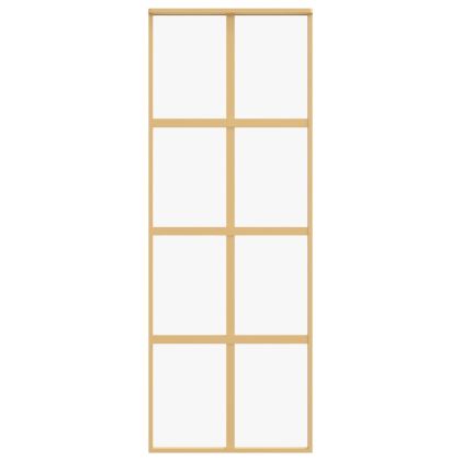 Плъзгаща се врата 76x205 см прозрачно ESG стъкло и алуминий