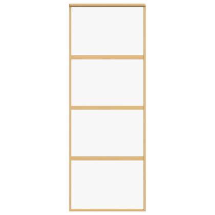 Плъзгаща се врата 76x205 см прозрачно ESG стъкло и алуминий