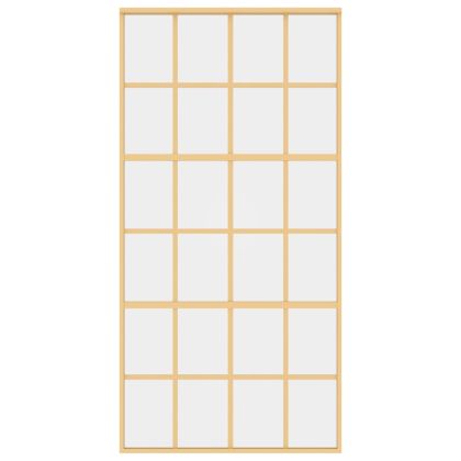 Плъзгаща се врата 102,5x205 см прозрачно ESG стъкло и алуминий