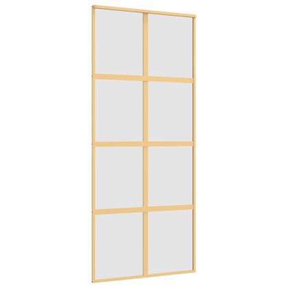 Плъзгаща се врата 90x205 см матирано ESG стъкло и алуминий