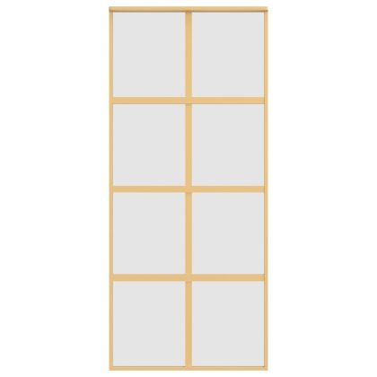 Плъзгаща се врата 90x205 см матирано ESG стъкло и алуминий