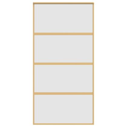 Плъзгаща се врата 102,5x205 см матирано ESG стъкло и алуминий