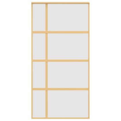 Плъзгаща се врата 102,5x205 см матирано ESG стъкло и алуминий