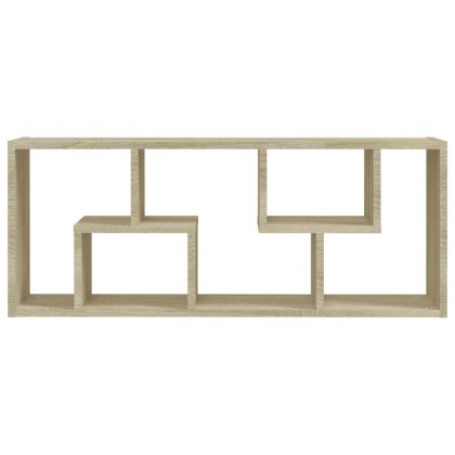 Стенен рафт, дъб сонома, 36x16x90 см, инженерно дърво