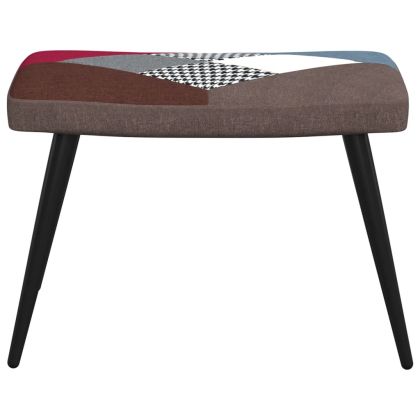 Релаксиращ стол с табуретка, пачуърк, плат