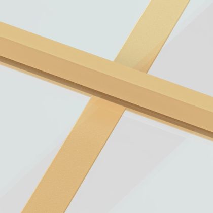 Интериорна врата злато 102,5x201,5 см закалено стъкло алуминий