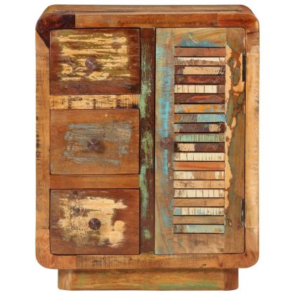 Бюфет с 3 чекмеджета 55x30x70 см масивно регенерирано дърво