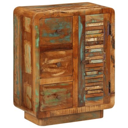 Бюфет с 3 чекмеджета 55x30x70 см масивно регенерирано дърво