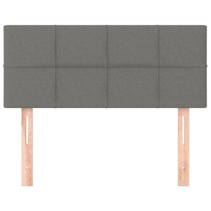 Горна табла за легло, тъмносива, 80x5x78/88 см, плат