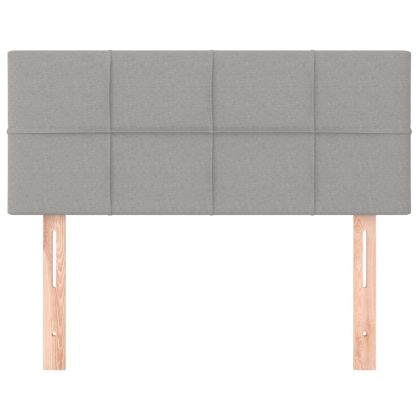 Горна табла за легло, светлосива, 90x5x78/88 см, плат