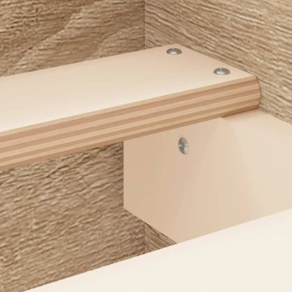 Рамка за легло с горна и долна табла, сонома дъб, 120x200 см