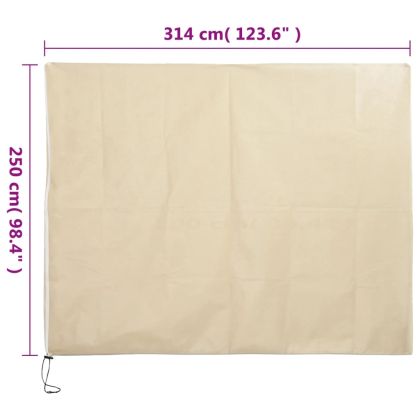 Зимни покривала за растения с цип, 10 бр, 70 г/м², 3,14x2,5 м