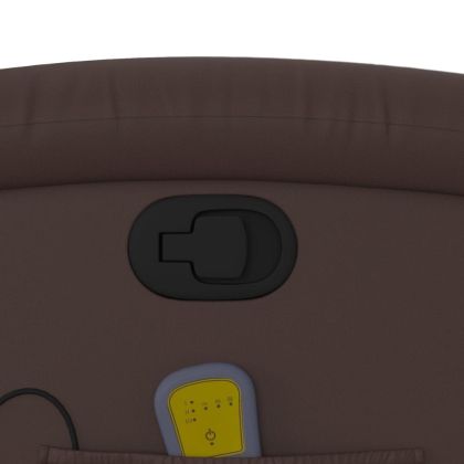 Масажен наклоняем стол, кафяв, изкуствена кожа