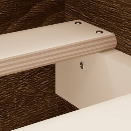 Рамка за легло с горна и долна табла, кафяв дъб, 160x200 см