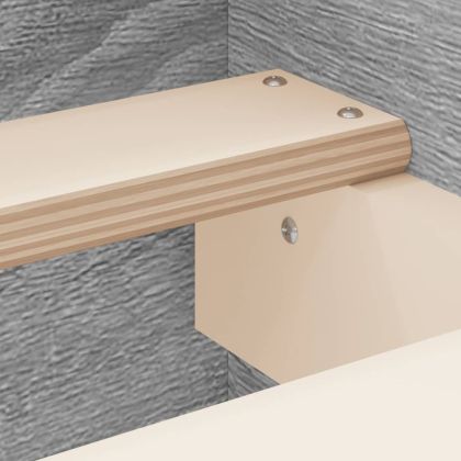 Рамка за легло с горна и долна табла, сив сонома, 160x200 см