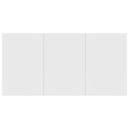 Трапезна маса, бяла, 180x90x76 см, инженерно дърво