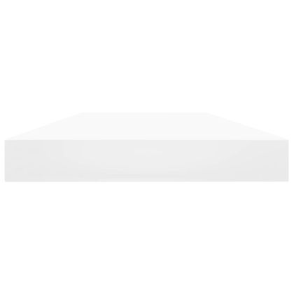 Рафтове за етажерка, 4 бр, бели, 40x10x1,5 см, инженерно дърво