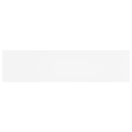 Рафтове за етажерка, 4 бр, бели, 40x10x1,5 см, инженерно дърво