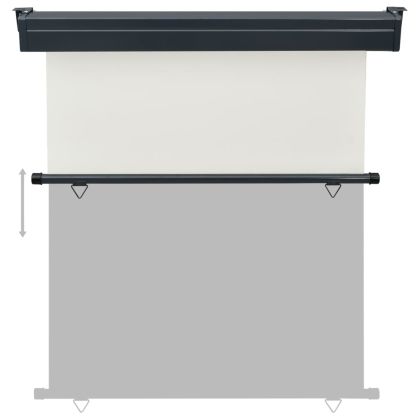 Вертикална тента за балкон, 175x250 см, кремава