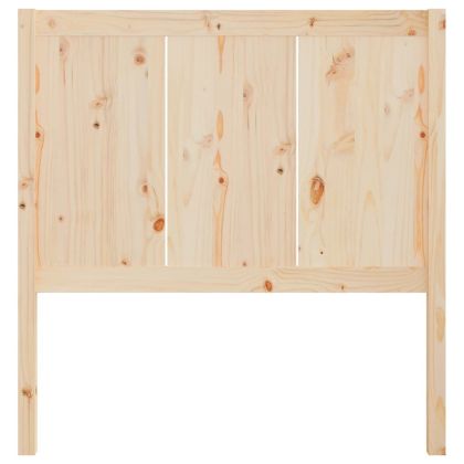 Горна табла за легло, 105,5x4x100 см, бор масив