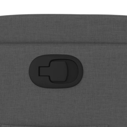 Фотьойл с регулируема облегалка, тъмносив, плат