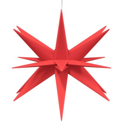 Коледни лампи с LED, 3 бр, сгъваеми, червени