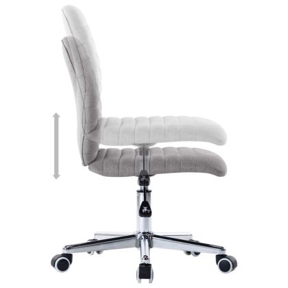 Трапезни столове, 4 бр, светлосиви, текстил