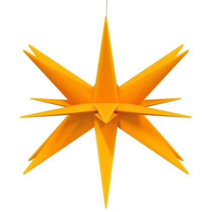 Коледни лампи с LED, 3 бр, сгъваеми, жълти