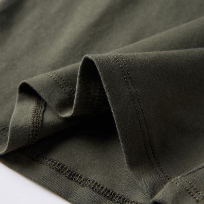 Детска тениска с дълъг ръкав, каки, 92