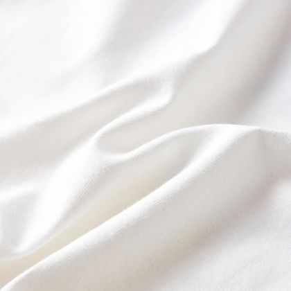 Детска тениска с дълъг ръкав, екрю, 92