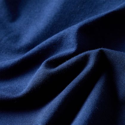 Детска тениска с дълъг ръкав, тъмносиня, 92