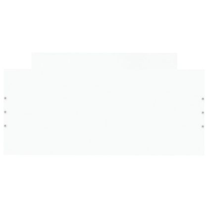 Рамка за легло, бяла, 90x200 см, масивно дърво