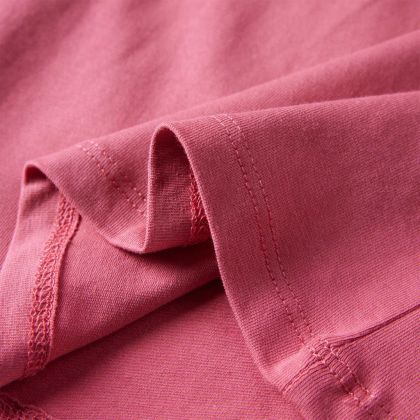 Детска тениска с дълъг ръкав, старо розово, 92