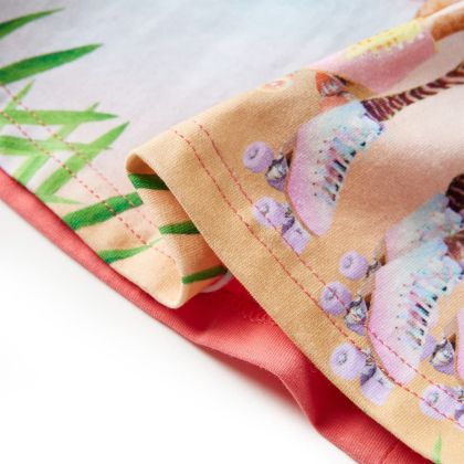 Детска рокля, корал, 92