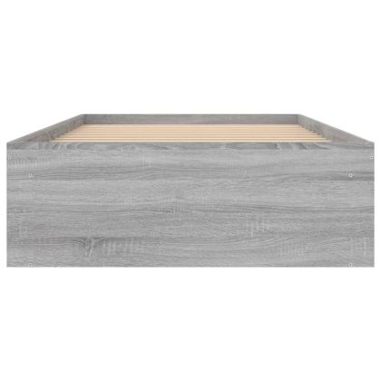 Рамка за легло, сив сонома, 90x200 см