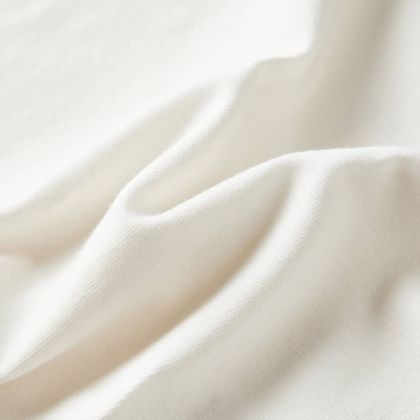 Детска тениска с дълъг ръкав, екрю, 92