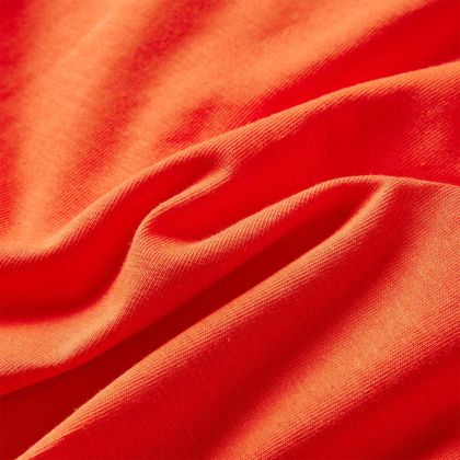 Детска тениска с дълъг ръкав, тъмнооранжева, 92