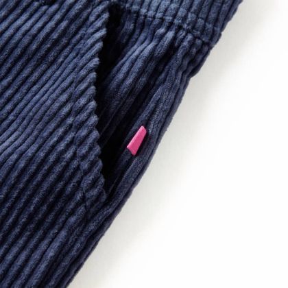 Детски панталон, кадифе, тъмносин, 92