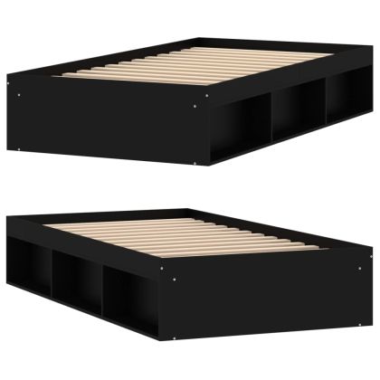 Рамка за легло черна 90x200 см