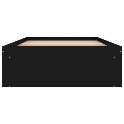 Рамка за легло черна 90x200 см