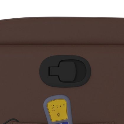 Масажен наклоняем стол, кафяв, изкуствена кожа