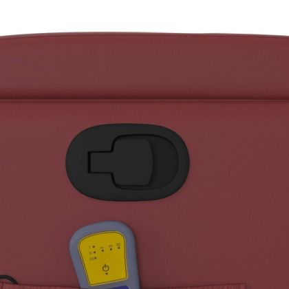 Масажен наклоняем стол, виненочервен, изкуствена кожа